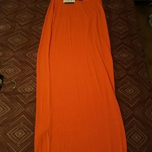 Asos Orange maxi dress